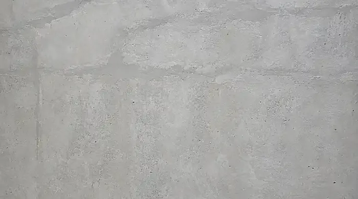 Basement wall after repair