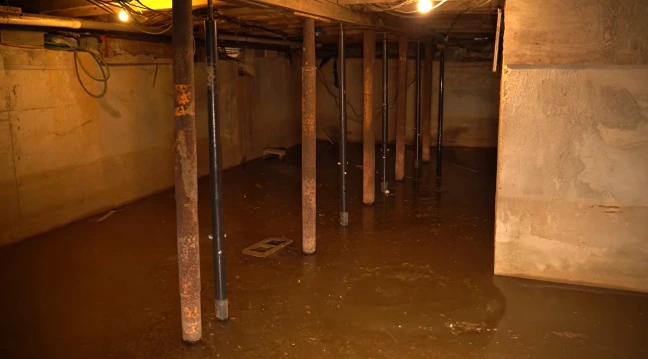 Crawl space before encapsulation